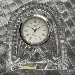WATERFORD NEW GLASS CLOCK IN BOX